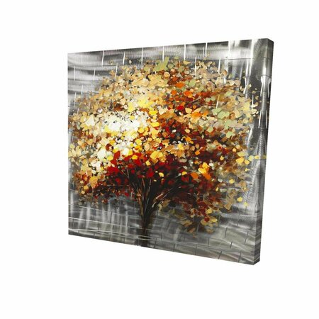 FONDO 12 x 12 in. Abstract Tree by Fall-Print on Canvas FO2788394